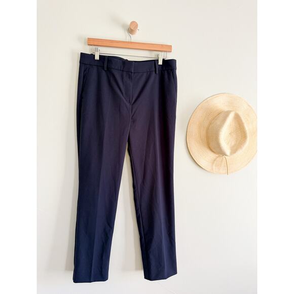 J.Crew Factory | NWT Slim-fit Full-length Trouser Pant For Women Navy | Sz P12 - Picture 2 of 10